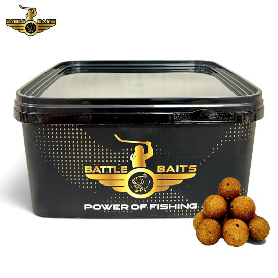 Бавни протеинови топчета за захранване BATTLE BAITS Spicy Mango 3kg