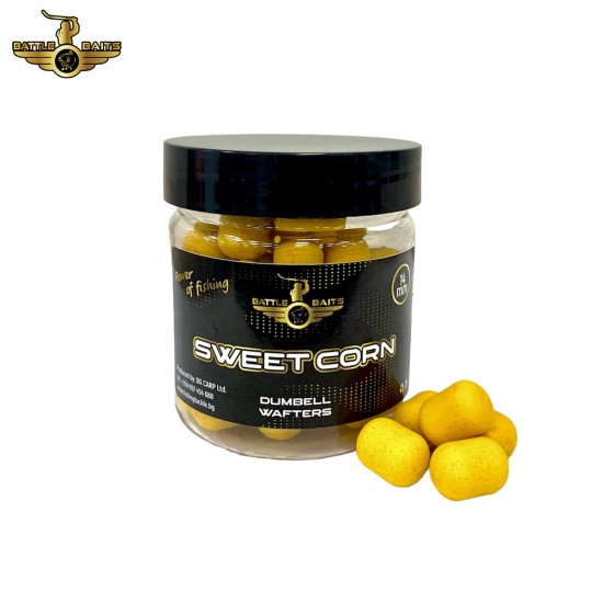 Дъмбели BATTLE BAITS Dumbell Wafters Sweet Corn 14mm