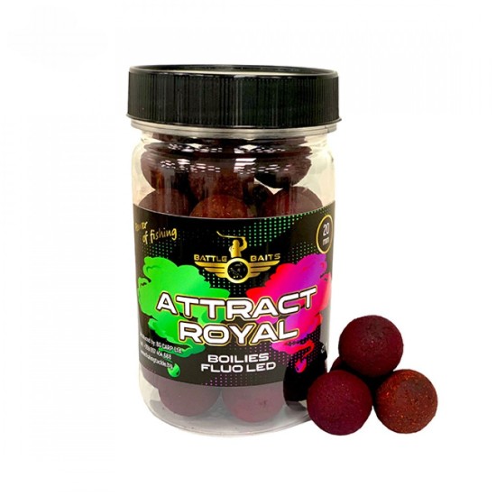 Протеинови топчета BATTLE BAITS Attract Royal FLUO LED