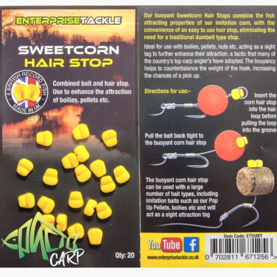Царевица стопер ET Mini Sweet Corn Hair Stops Yellow