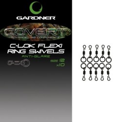 Бърза връзка с халка Gardner Covert C-lok Flexi Ring Swivels